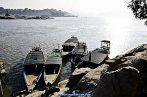 River boat at Umananda Island