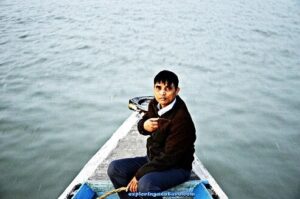 Boating on Brahmaputra river around Umananda Island